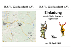 Einladung Tiefer Graben Jagdtunier 2016