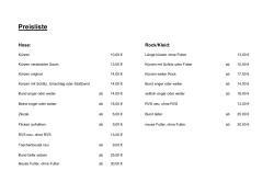 finden Sie meine Preisliste als PDF