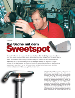 Die Sache mit dem Sweetspot - BIRS-GOLF