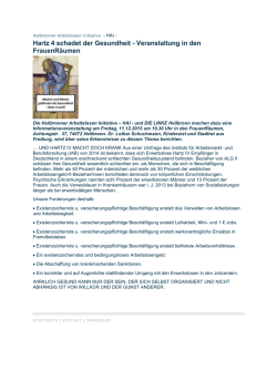 Heilbronner Arbeitslosen Initiative H4 macht doch