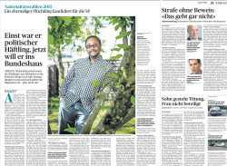 Einst war er politischer Häftling, jetzt will er ins - lu