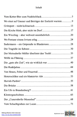 Inhalt Vom Ketter-Bier zum Nudelschluck 5 Wo einst auf Gauner und