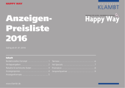 Happy WayENUSS - Mediengruppe Klambt