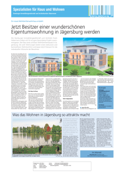 Jetzt Besitzer einer wundersch&ouml;nen Eigentumswohnung in