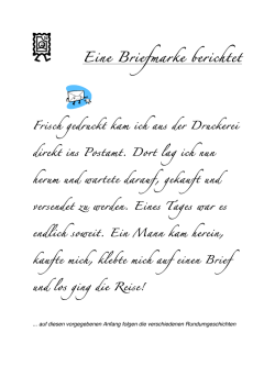 Eine Briefmarke berichtet