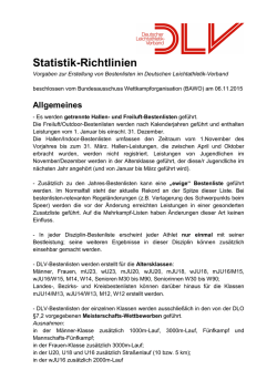 Statistik-Richtlinien