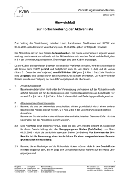 Hinweisblatt - Kommunaler Versorgungsverband Baden