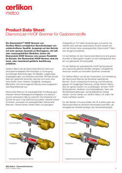 DSE-0026.3 DiamondJet HVOF Brenner f&uuml;r Gasbrennstoffe