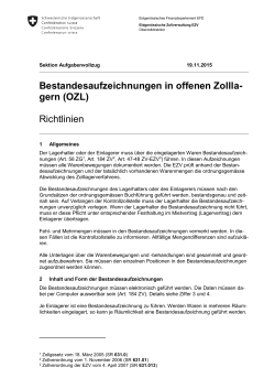 OZL - Eidgenössische Zollverwaltung EZV