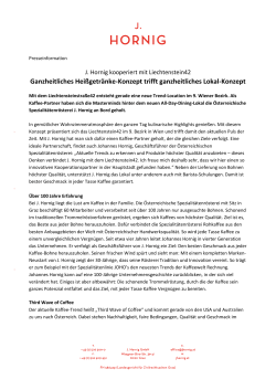 Presseinformationen Liechtenstein42 kooperiert mit J. Hornig