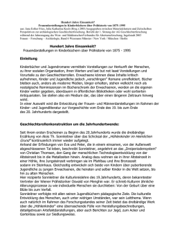 Hundert Jahre Einsamkeit?
