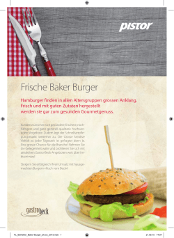 Frische Baker Burger