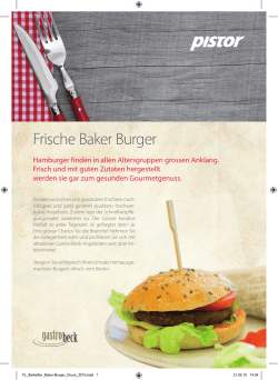 Frische Baker Burger