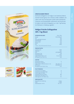 Hofgut Frische Schlagsahne 30% 1 kg (Base)