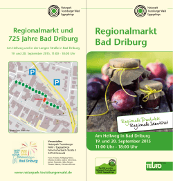 Regionalmarkt Bad Driburg - Naturpark Teutoburger Wald