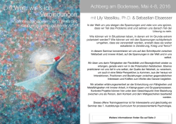 Die Welt - wir und ich