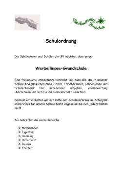Grundbausteine J&Uuml;L &ndash; Schulordnung