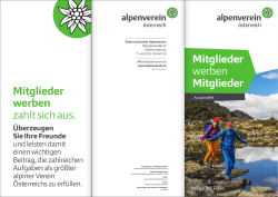 Mitglieder werben - Österreichischer Alpenverein