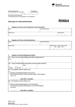R0664 Internetformular Deutsche Rentenversicherung