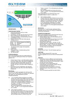 I ROOFTOP3000 Quick Reference Guide