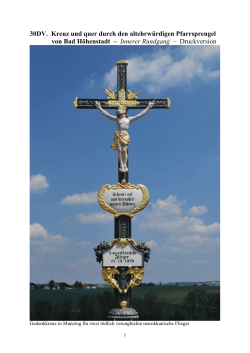 Kreuz und quer durch den Pfarrsprengel von Bad Höhenstadt