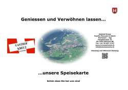 Speisekarte! - Gasthof Kreuz Wimmis >Willkommen