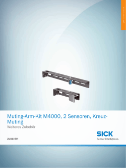 Weiteres Zubehör Muting-Arm-Kit M4000, 2 Sensoren, Kreuz