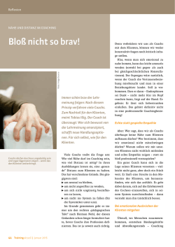 Bloß nicht so brav!