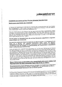 Mietzahlungen Jobcenter