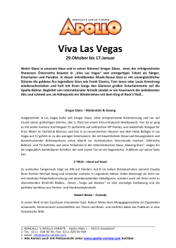 Viva Las Vegas - Roncalli`s Apollo Varieté