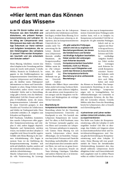 Hier lernt man das K&ouml;nnen und das Wissen