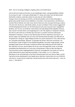 Hallo &ndash; hier ist Lina (lustig, intelligent, neugierig, aktiv), eure KiJuWa