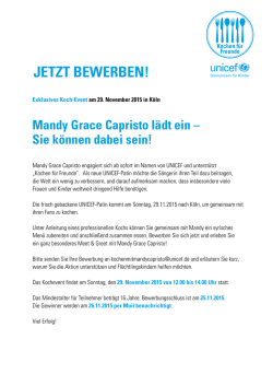 JETZT BEWERBEN!