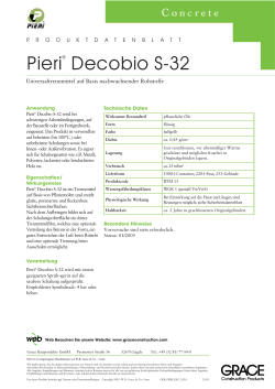 Pieri® Decobio S-32 - BCR Betontechnik GmbH