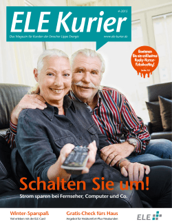 ELE Kurier 04/2015 - Emscher Lippe Energie GmbH