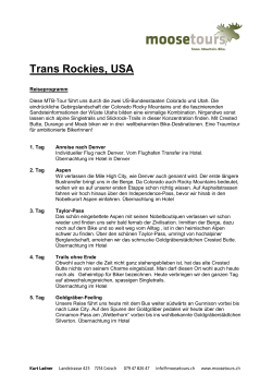 Trans Rockies-Tour, USA
