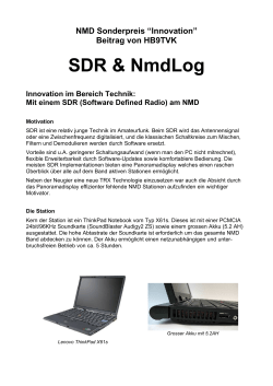 HB9TVK - &Uuml;ber den NMD