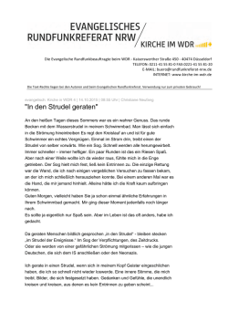 In den Strudel geraten