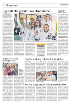 Jugendliche geraten ins Druckfieber - zdi