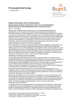 Illegales Gl&uuml;cksspiel au&szlig;er Kontrolle geraten