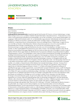 LÄNDERINFORMATIONEN ÄTHIOPIEN