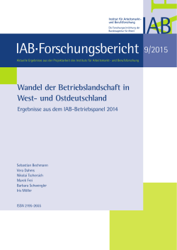 Wandel der Betriebslandschaft in West- und Ostdeutschland