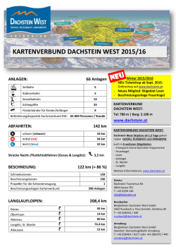 KARTENVERBUND DACHSTEIN WEST 2015/16 ANLAGEN
