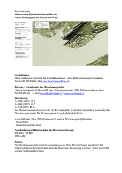 Grimsel Hospiz Einstellha