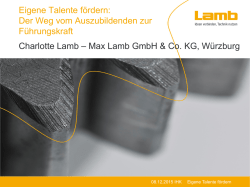 Eigene Talente f&ouml;rdern - IHK W&uuml;rzburg