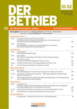 Heft 51-52 - Der Betrieb