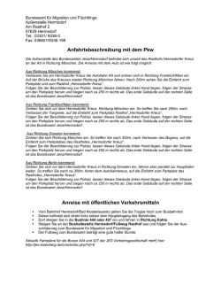 Die Au&szlig;enstelle des Bundesamtes Jena/Hermsdorf befindet sich