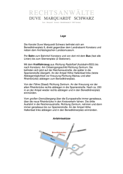 Lage Die Kanzlei Duve Marquardt Schwarz befindet sich am