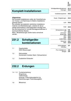 Informationen Komplett-Installationen 2016
