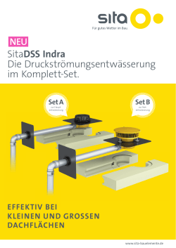 SitaDSS Indra Die Druckströmungsentwässerung im Komplett-Set.
